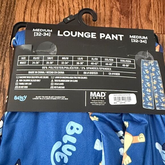 Bluey Pajama Pants Size Medium New with Tags - Picture 5 of 6